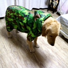 Camouflage Medium and Large dog raincoat four legs jumpsuit dog rain coats With traction hole Pet waterproof clothes dog poncho 2024 - buy cheap
