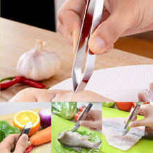 New Stainless Steel Fish Bone Vegetable Peeling Tweezers Remover Pincer Kitchen Tool 2024 - buy cheap