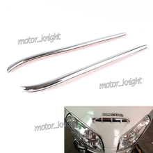 New Left Right Goldwing Chrome ABS Front Fairing Headlight Eyebrows Trim Fit Honda GL1800 2001-2011 02 03 04 05 06 07 08 09 10 2024 - buy cheap