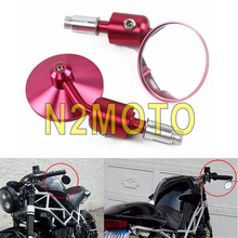 Cafe Racer-Espejos retrovisores de barra de 7/8 ", 22mm o 1", 25mm, convexos redondos para motocicleta, retrovisores laterales para Honda BWM 2024 - compra barato