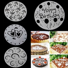 4Pcs Eco Friendly Flower Heart Print Birthday Cake Mold Decorating Bakery DIY 2024 - buy cheap