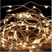 Fio de Cobre de 10 m 100 leds LED StarryLights 12 V DC Luz CONDUZIDA Da Corda, LED starrydecor feriado da árvore de Natal do feriado da lâmpada do jardim 2024 - compre barato