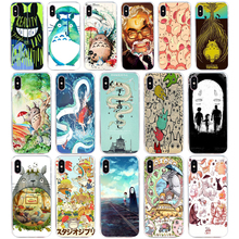 Funda de silicona 235H Studio Ghibli Ghiblies totoro para iphone 5, 5s, se, X, XR, XS, Max 2024 - compra barato
