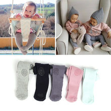 0-24M Infant Baby Girls Kid Solid Warm Cotton Tights Stockings Pantyhose Pants 5 Colors 2024 - buy cheap