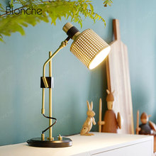 Lámpara de mesa giratoria LED nórdica, accesorios de iluminación para estudio, dormitorio, sala de estar, decoración, moderna 2024 - compra barato