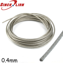 Stainless Steel Wire 0.4mm Jewelry Accessory Beading DIY100 Meter 0.4MM Wire Rope With 0.3MM Stainless Steel  Fast Shipping 2024 - buy cheap