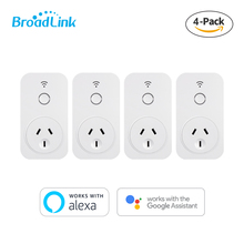 Enchufe inteligente con WiFi BroadLink SP, enchufe con control remoto para el hogar, Alexa y Google Home, paquete de 4 unidades, Australia, AU, 16a 2024 - compra barato