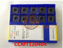 Frete grátis 10 Pcs CCMT120404-HM YBC252 CNC Processamento de liga de carboneto de pastilhas de metal duro ferramenta de corte da lâmina de aço 2024 - compre barato