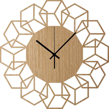 Wood Wall Clock Minimalist Clock Geometric Design Clock Hanging Clock  Wall Decor Living Room Clock Wall Art Bedroom Decor 2024 - buy cheap