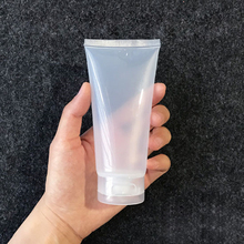 80 мл/г 50 шт./лот прозрачная пустая Косметическая многоразовая бутылка для эмульсий, косметический мягкий шланг для очищения лица, бутылка для лосьона 2024 - купить недорого