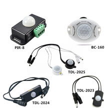 Interruptor automático infravermelho do corpo, sensor de movimento pir, sensor detector de movimento humano, dc 5v 12v 24v para 5050 3528 tira de led, 1 peça 2024 - compre barato