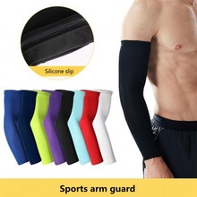 1Pcs Breathable Quick Dry UV Protection Running Arm Sleeves Basketball Elbow Pad Fitness Armguards Sports Cycling Arm Warmers 2024 - buy cheap
