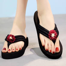 2020 Summer Woman Shoes Platform bath slippers Wedge Beach Flip Flops High Heel Slippers For Women Brand Black EVA Ladies    10 2024 - buy cheap