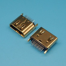 10pcs HDMI Female socket 180 degree Vertical DIP 19PIN A-Type Splint HDMI Jack Connector 2024 - buy cheap