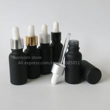 500pcs/lot 20ML e liquid black frosted glass dropper bottle 2024 - buy cheap