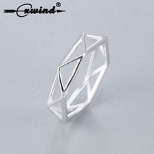 Простые геометрические треугольные кольца Cxwind для женщин и девушек, открытые свадебные украшения, аксессуары 2024 - купить недорого