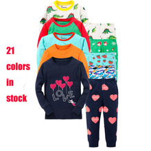 100 Coton Full Sleeve Boys Pajamas Sets Children Sleepwear Baby Nightwear Ropa Navidad Girls Pajama Pyjamas Kids 2024 - buy cheap