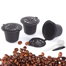 Cápsulas de café reutilizáveis, 3 peças, recarregável, substituição, ecológicas, para nespresso, com colher e escova, 20ml 2024 - compre barato