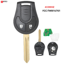 Keyecu Reacement Remote Key Fob 2 Button 433MHz D46 for Nissan Micra K14 2010 2011 2012 2013 2014 CWTWB1U761 2024 - buy cheap
