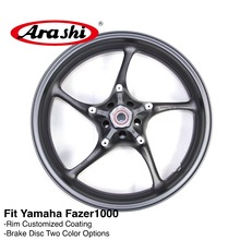 Arashi YZF FZ1 06-09 обода переднего колеса диски для YAMAHA YZF-FZ1 FZ1000 Fazer 1000 2006-2009 2007 2008 2009 матовый черный YZF R1 R6 2024 - купить недорого