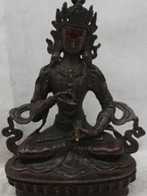 Estátua chinesa de buda vajatva, 8 ", bronze popular, budismo tibetano chinês da china 2024 - compre barato
