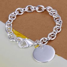 H270 925 delicado prata cor pulseiras para mulheres charme moda jóias grosso redondo pulseira/ajcajaja bbiajspa 2024 - compre barato