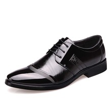 Zapato de vestir Oxford para hombre, zapatos formales de negocios para hombre, boda, cuero, oficina, estilo Simple, calidad, con cordones, talla 38-47, 2106 # 2024 - compra barato