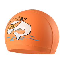 Cartoon Swimming Caps Boys Girls PU Children Waterproof Swimming Caps Kids Swim Pool Hats Ear Protector Colorful Baby Diving Hat 2024 - buy cheap