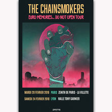 New The Chainsmokers Euro Memories Rap-Silk Art Poster Wall Sicker Decoration Gift 2024 - buy cheap