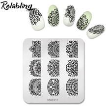 New Trend Nail Art Stamping Plate Pretty Flower Design Nail Art Stamp Polish Print Stencil Manicure Stamp Plate Tool 2024 - buy cheap