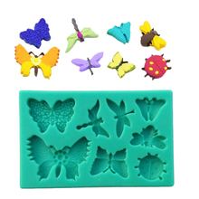 Molde de silicona de mariposa para decoración de tortas con Fondant, Molde De Chocolate Para Hornear para magdalenas 2024 - compra barato