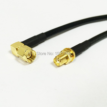 New  SMA Female Jack   Connector Switch SMA Male Plug Right Angle  Convertor RG58  Wholesale  Fast Ship 50CM 20"Adapter 2024 - buy cheap