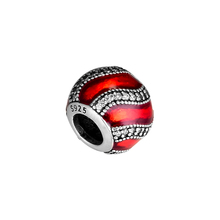 CKK Adornment Charm Bead Red Enamel Charms Fit Original Bracelets sterling silver jewelry women DIY Beads for Jewelry Making 2024 - buy cheap