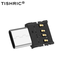 TISHRIC, 2 шт., OTG Type c, адаптер Micro USB Type-c, кабель для передачи данных для мыши Xiaomi, Huawei, Samsung, usb-флеш-накопитель 2024 - купить недорого