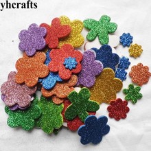 1bag/LOT,Glitter flower foam stickers Baby room decoration Early learning educational toys Kindergarten craft diy toys cheapOEM 2024 - buy cheap