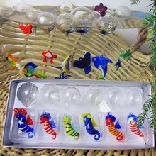 Factory custom, aquarium float Bubble ball decorations glass seahorse charms statues fish tank pendant hippocampal Figurines 2024 - buy cheap