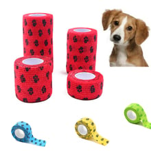 Pet Wrapping Bandage Breathable Tearing Dog Cat Health Vet Cohesive Bandage Non-woven Cloth Self-adhesive Elastic Pet Bandage 2024 - buy cheap