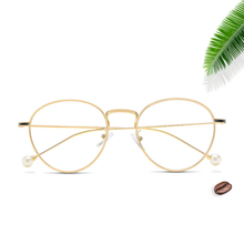 Gafas de protección contra luz azul para mujer, anteojos con montura de ordenador, gafas con reflejo redondo y transparente 2024 - compra barato