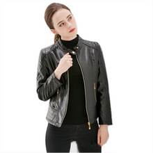 Leather Cothing Autumn And Winter Coat Big Size Streetwear  Women's Jacket Loose PU Spliced Large Size Female Black Jacket J923 2024 - buy cheap