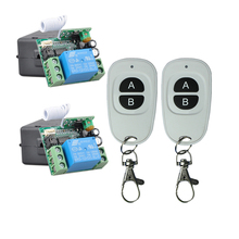 Interruptor de controle remoto sem fio smart home dc12v, canal único, rf, 315mhz/433mhz, código de aprendizagem, 433mhz, em estoque, 2 modos