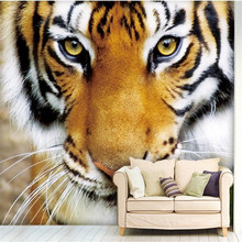 Обои beibehang с изображением тигра, животных, настенная бумага, фон для спальни, большая роспись 3d, настенные художественные фрески для гостиной, домашний декор 2024 - купить недорого