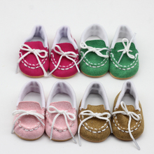 Botas para muñecas de 43cm para niñas de 18 pulgadas, Mini Zapatos, zapatillas de juguete, 1 par 2024 - compra barato