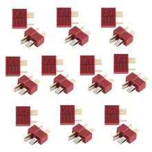 20pcs Anti-skidding Deans Plug T Connector Male & Female For RC LiPo Battery 2024 - buy cheap