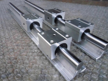 low price for China linear round guide rail guideway SBR20 rail 800mm take with 2 block slide bearings 2024 - buy cheap