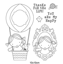 CLEAR STAMPS cartoon girl DIY Scrapbook Card album paper craft silicon rubber roller transparent stamps 26 2024 - buy cheap