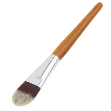 Новинка 1 шт. с деревянной ручкой, кисть для пудры, кисть для румян, тональная кисть, инструменты для макияжа 2024 - купить недорого