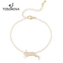 Todorova-pulsera con diseño de conejo para hombre y mujer, brazalete ajustable de oro con diseño de Animal 2024 - compra barato