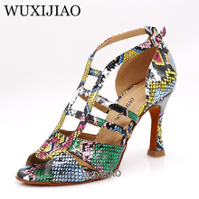 Wuxijiao-sapatos femininos para dança de salão, sapatos para salsa, ritmos latinos 2024 - compre barato