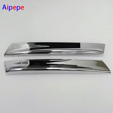 Chrome ABS Styling Car Rear Windshield Trim Strips Exterior Tail Window Decoration Sequin 3D Sticker For Audi Q3 2013 2014 2015 2024 - buy cheap