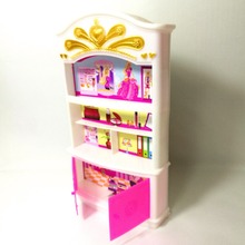 Шкаф для хранения шифоньер шкафчики для кукол Барби аксессуары принцесса спальня ящик шкафчик Дети Кукла мебель игрушка Лидер продаж 2024 - купить недорого